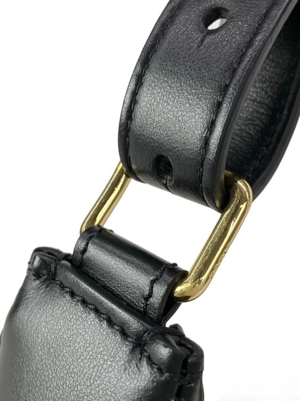CELINE Medium Ava Trionf Bag Black Calf Skin Handbag - Picture 6 of 16